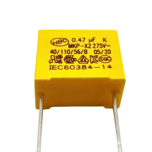 safety capacitor 0.47uf 275vac capacitors 275v x2